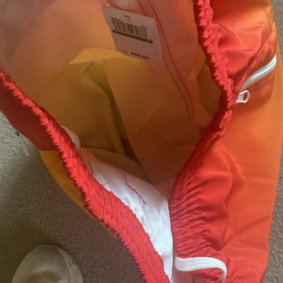 LRG Red Coral Yellow Green Ombre Bathing Trunks L - Picture 5 of 7